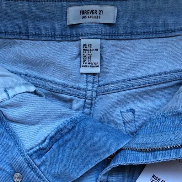 High Rise Jean Shorts size 28 - Picture 7 of 8